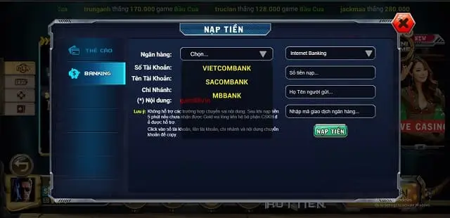Mặc dù trang web Gamebet không lớn, nhưng nó có các chức năng mạnh mẽ - Gamebet