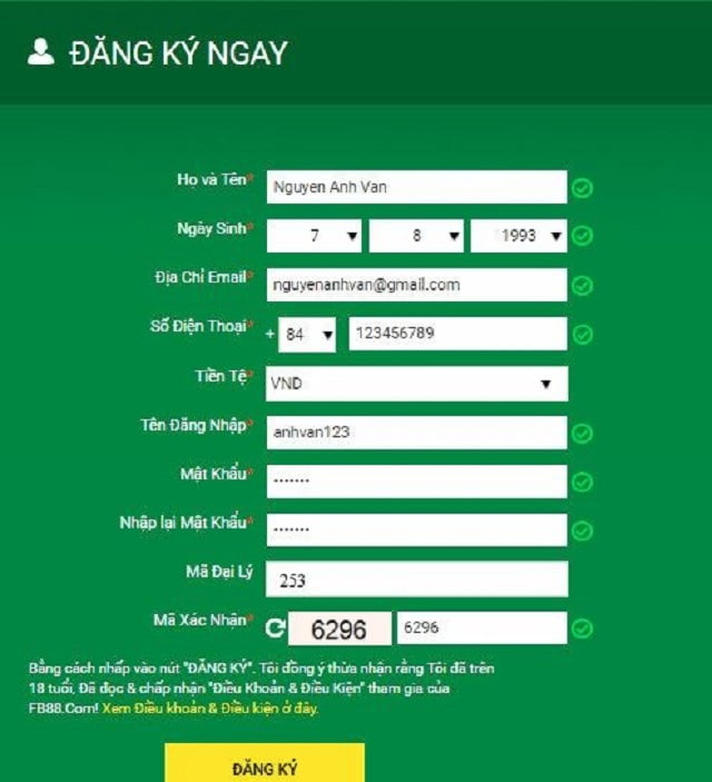 Đánh giá đơn đăng ký M8win - M8win